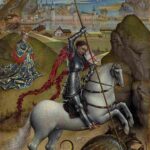 نقاشی Rogier van der Weyden - Saint George and the Dragon