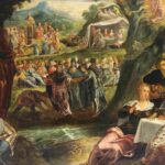 نقاشیWorkshop of Jacopo Tintoretto The Worship of the Golden Calf